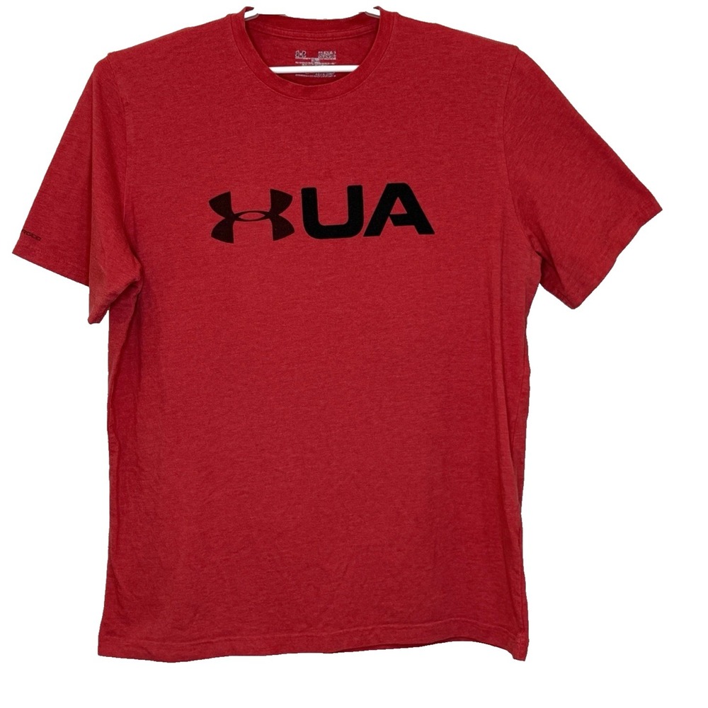 Under Armour Charged HeatGear T-Shirt Mens Size XL Red‎ Short Sleeve Crew Neck